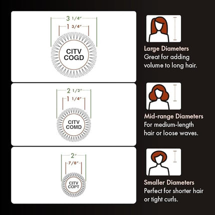 Olivia Garden Ceramic + Ion Turbo Vent Combo Hair Brush - Not Electrical - Ionic and 100% Boar Bristles - Professional Round Blowout Brush for Normal to Thick Hair