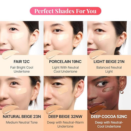 Hanskin DD Cream Foundation – Korean BB Cream Liquid Foundation | Lightweight Semi-Matte Tinted Moisturizer | Pore-Blurring, Tone-Evening Daily Base Makeup | 1.18 fl oz (19C PORCELAIN)