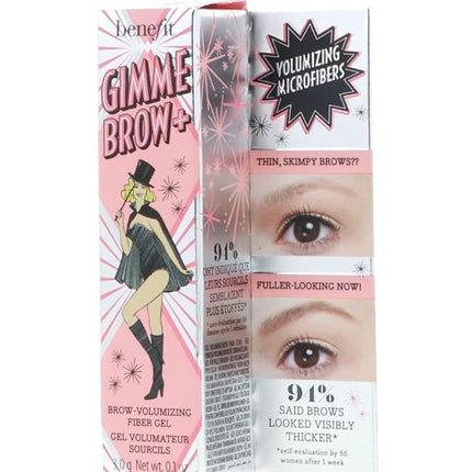 Benefit Gimme Brow + Volumizing Eyebrow Fiber Gel Bundle (Neutral Light Brown, 0.1oz, 2-Pack) (2 Items)