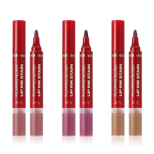 3 Colors 2 in 1 Lip Stain with Lip Oil Pencil.Matte Lip Tattoo Long-Lasting Waterproof LipStain High-Pigment Lipgloss.Gift For Girls and Women