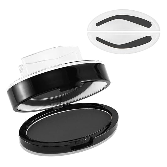 Boobeen Eyebrow Seal Stamp Powder - Waterproof 3 Seconds Eye Make Up Nature Coloring Kit - Creates Natural Looking Brows for Makeup Beginners