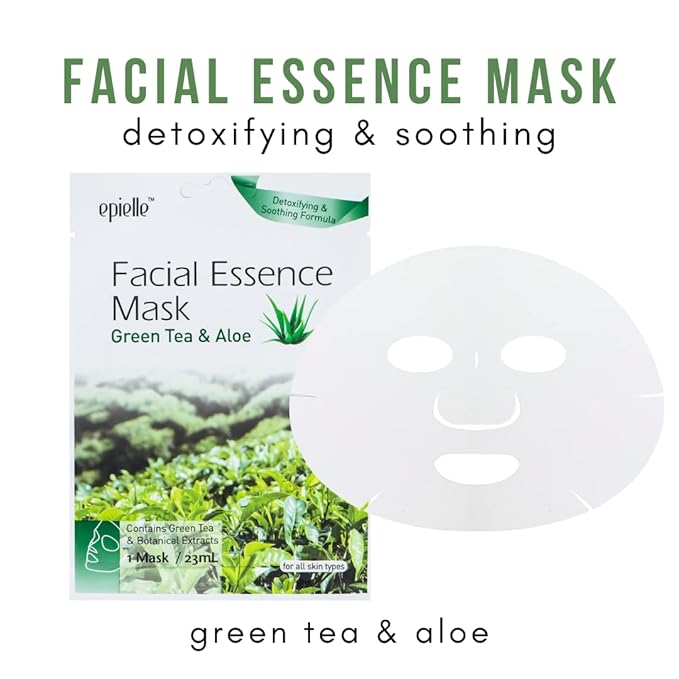 Epielle Home Spa Kit, 6 Relaxation Essentials, Repairing, Soothing, Nourishing & Detoxifying for Radiant Skin, At-Home Spa Kit, Self Care Gifts for Women, Korean Skin Care Set