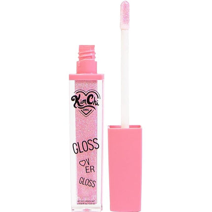 Kimchi Chic Beauty Gloss Over Gloss, Shimmery Micro-Sparkle Lip Gloss To Wear Alone Or Over Lipstick, Fragrance-Free Luscious Lip Balm, Shimmery Pink, 06 Pink Shimmer, 0.35ml