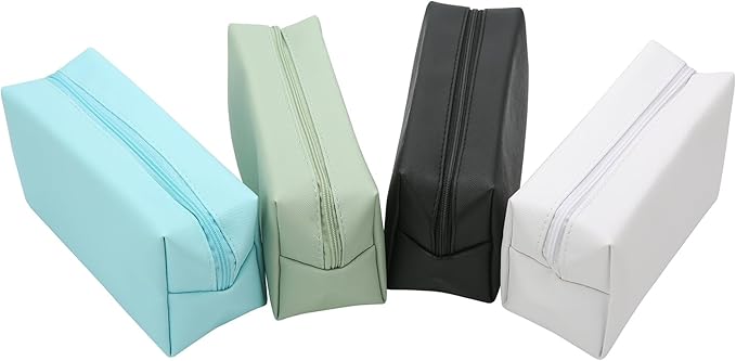 Bridesmaid Proposal Gifts Letter Cosmetic makeup bag bulk for Wedding Party Favors Bachelorette party decorations Toiletry Organizer Bag Makeup Case Gift (6, White&sage green)