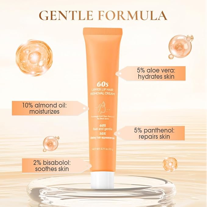 Hair Removal Cream for Women,2025 New Gentle Facial Hair Removal Cream With Scraper, Painless Hairs Removers for Body Face Lips (3)