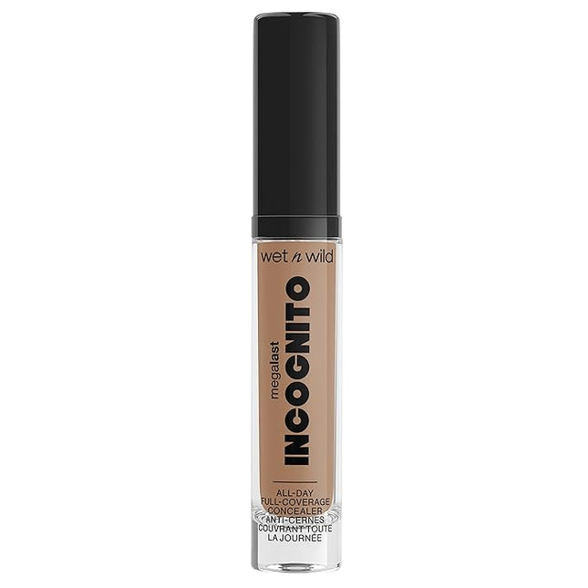 Matte Concealer By Wet n Wild Mega Last Incognito All-Day Full Coverage Liquid Matte Concealer, Light Medium, 0.18 Ounce