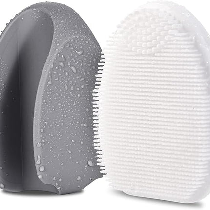 Silicone Face Scrubber,2 Pack Face Scrubber for Women Men, Manual Face Exfoliator Brushes Scrubber,Facial Cleansing Brush for Exfoliating Blackhead Remover Acne Pore Cleansing Massaging