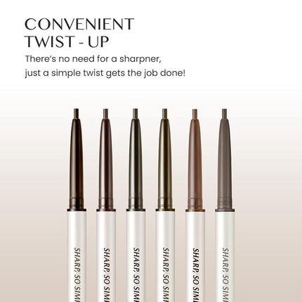 CLIO Sharp So Simple Waterproof Pencil Liner, Eye Pencil, Rich Hyper-Pigmented Color, Smooth Creamy Application, Long-Wearing Matte Finish (4 Colors) (001 BLACK)