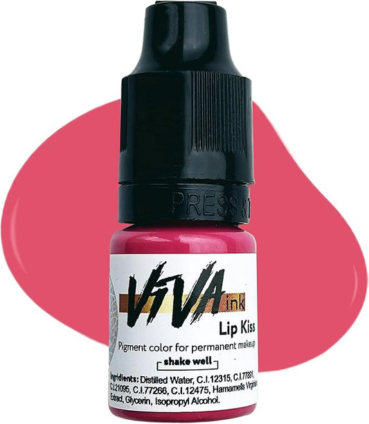 Lip Pigment – Lip Kiss – Permanent Lip Makeup – Microblading Ink for Durable and Colorful Lips – Long Lasting Color Lip Cosmetics (0.2 oz)