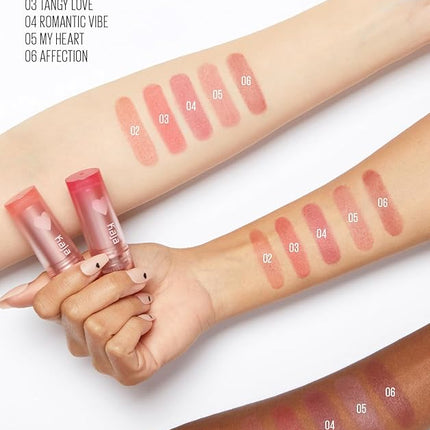 Kaja Love Blur Lip Balm - 06 Affection | Soft & Comfort Semi-Matte Blurring Daily Color Lip Balm | Shea Butter, Avocado Oil, Citrus Unshiu Peel Extract, Vitamin E Infused |4g / 0.14oz.