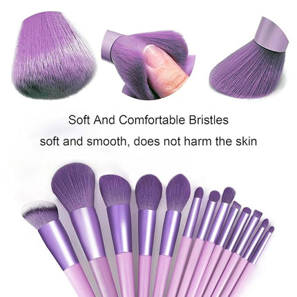 Makeup Brushes 22 Pcs Makeup Kit,Foundation Brush Eyeshadow Brush Make up Brushes Set (Purple, 22 Piece Set Large)