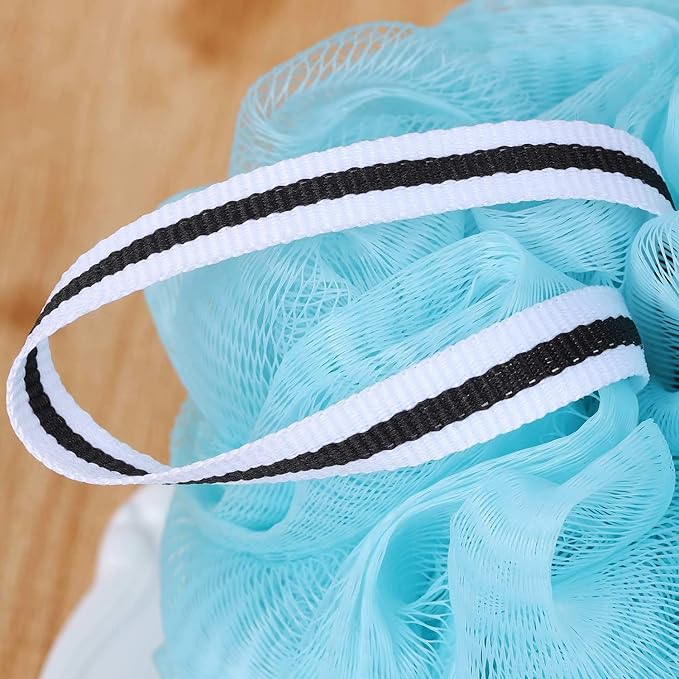 Bath Loofah Shower Sponge Pouf Body Scrubber Exfoliator Scrubber Ball (Set of 6)