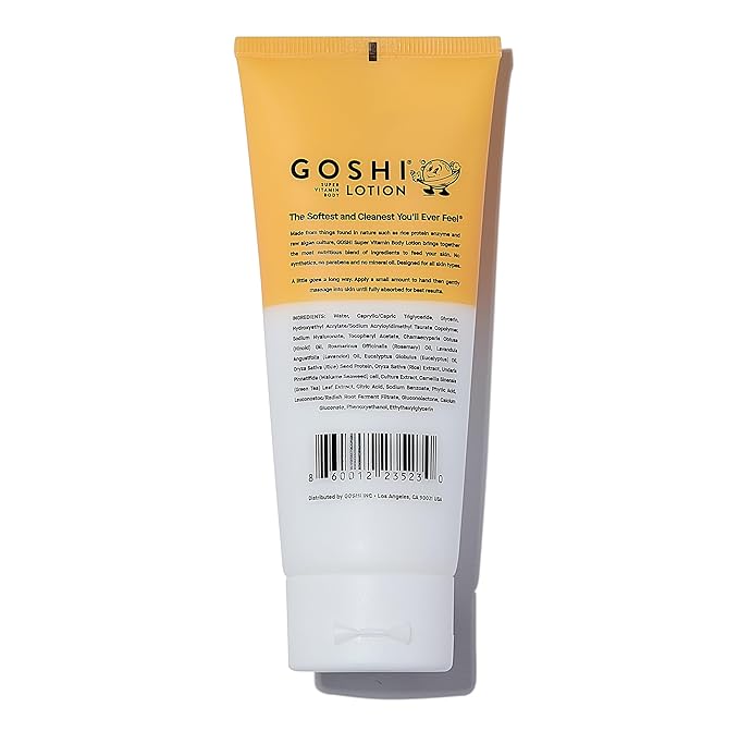 GOSHI Super Vitamin Body Lotion 3.4 oz - pH-Balanced Moisturizing Body Lotion for Men and Women - For All Skin Types