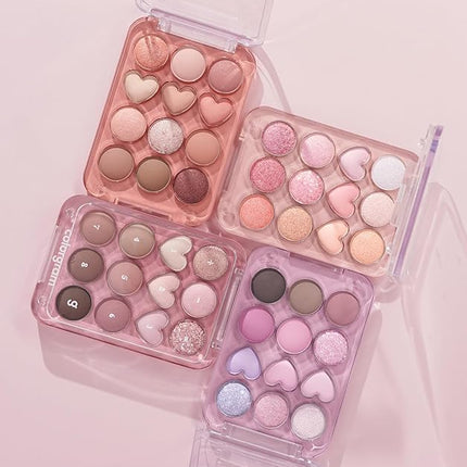 COLORGRAM Pin Point Eyeshadow Palette 04 Bright+Cool | Eyeshadow Palette for Daily makeup, Ultra-Blendable, Matte, Glitter, Shimmer Shades