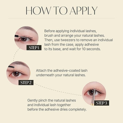 EYEME Eyelash NO.32 – 5 Set Pack, Soft Wispy False Eyelashes with a Natural Extension-Like Look, Lightweight with Longer Center Fibers for Brighter Eyes, K-Beauty