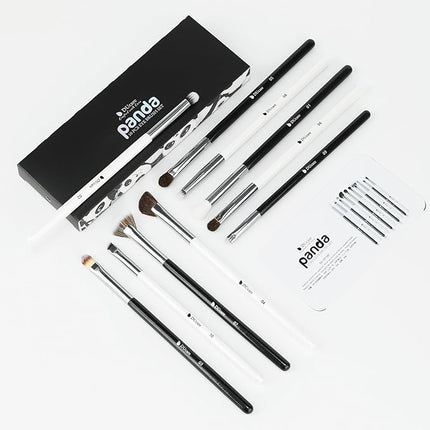 DUcare Eyeshadow Brushes Set 10pcs Eye Makeup Brushes Professional Eyeshadow Brush Set Travel Concealer Eyebrow Eyelash Eye Liners Blending