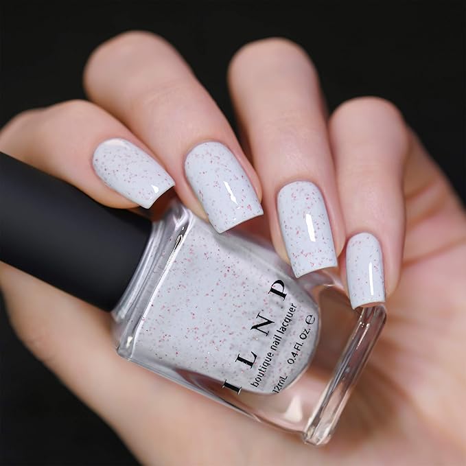 ILNP Clarise - Pastel Baby Blue Speckled Nail Polish