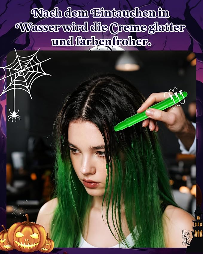 Halloween Joker Makeup Kit, Red White and Blue Face Body Paint Stick, Complete Joker/Clown Makeup Kit Face Paint SFX Character Set for Halloween Costume Cosplay Party DIY