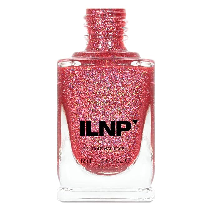 ILNP Sunkissed - Bright Watermelon Holographic Sheer Jelly Nail Polish
