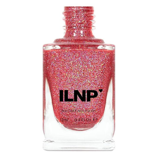 ILNP Sunkissed - Bright Watermelon Holographic Sheer Jelly Nail Polish