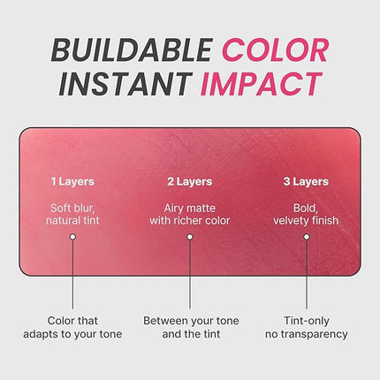 Epielle Herg Dual Lip Tint & Oil Raspberry Love & Watermelon Sugar, Double-Ended 2-in-1 Korean Lip Tint & Lip Plumper, Long-Lasting, Stocking Stuffers