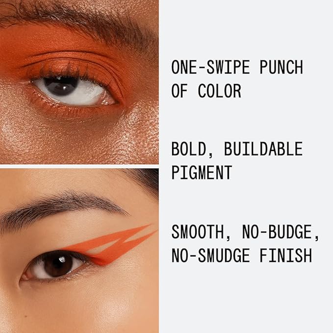 aboutface Matte Fluid Eye Paint Spectre – High-Pigment Liquid Eyeshadow, Long-Lasting, No-Budge Matte Finish, Vegan & Cruelty-Free (Bright Red/Orange)