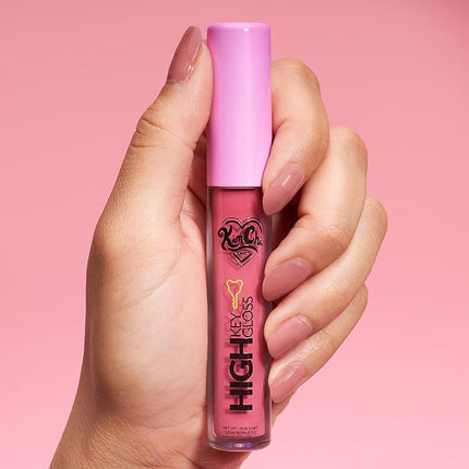 Kimchi Chic Beauty High Key Gloss, High-Shine Lip Gloss Helps Illuminate Your Look and Face, Non-Sticky, Bright Deep Pink with Mauve Undertones, 15 Pink Grapefruit, 3.5ml