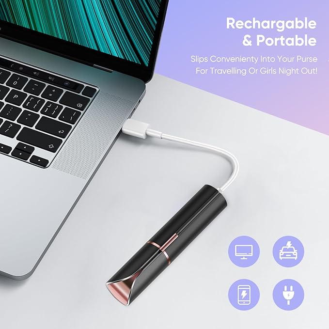 Facial Hair Removal for Women, Electric Painless Rechargeable Facial Hair Remover for Face, Lip, Chin
