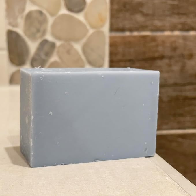 Bison Tallow Buff Soap Bar, Mineral Pool, (2 pack) - Scents of Himalayan Sea Salt, Moss, & Freesia - Cleans, Moisturizes, Soothes, Hydrates - No Chemicals or Preservatives