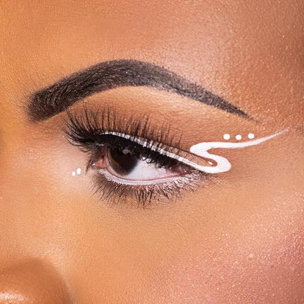 Kimchi Chic Beauty Stage Proof Eyeliner, Waterproof & Smudge-Proof Creamy Pigmented Pencil, Ultra Creamy, Long-Lasting Liner with Jojoba Oil & Shea Butter, Vegan & Cruelty-Free, 03 Pure White