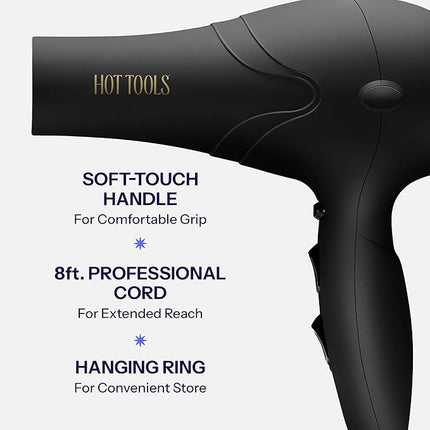 Hot Tools Pro Artist 2100 Ionic Turbo Hair Dryer | Fast Dry, Lightweight