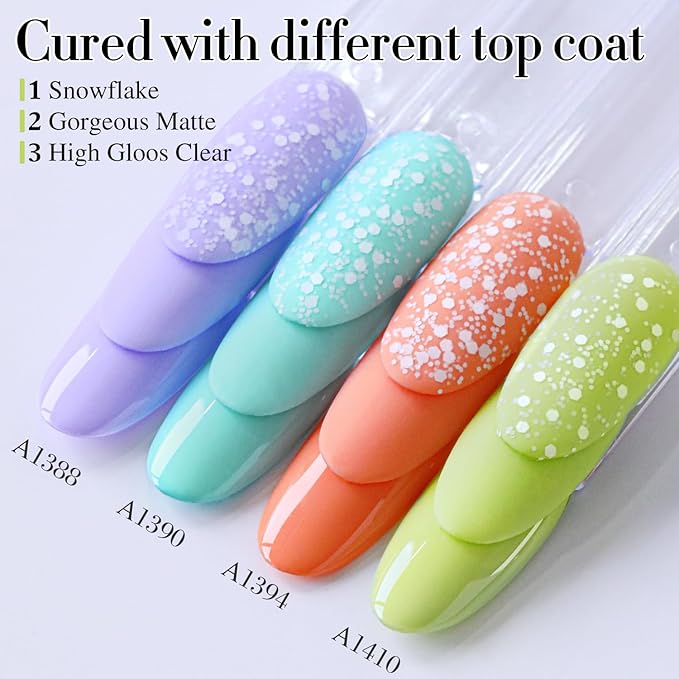 Double Rhythm Pastel Green Gel Polish Sheer Neutral Natural Light Milky Same Color Same Bottle 15ML Jelly UV Nail Art DIY at Home (Pale Green-A1410)