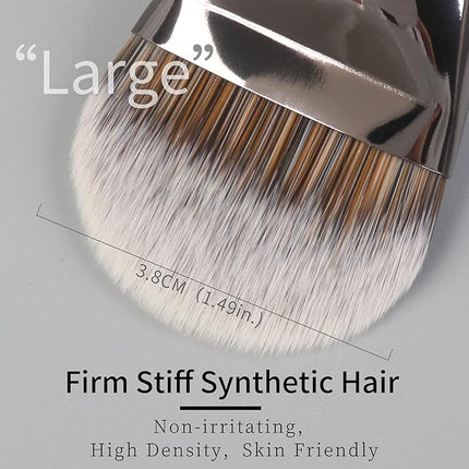 Flat Foundation Brush for Liquid Makeup, Liquid Foundation Brush, Flat Makeup Brush for Foundation, Make up Brushes, Makeup Foundation Brushes. 820 Black