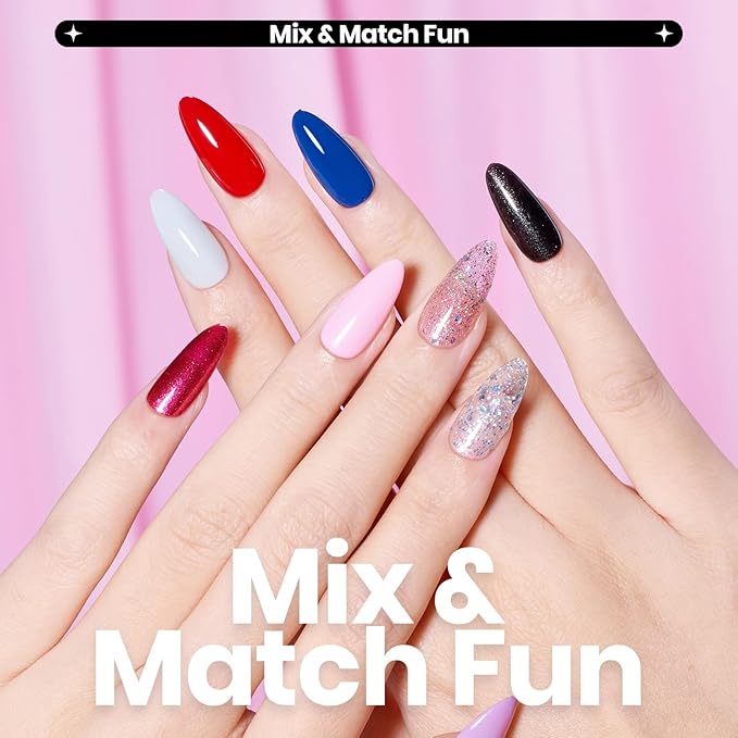 Beetles Nail Polish Set - Quick Dry Nail Polish Kit 12 Colors Pink Glitter Green Blue Yellow Red Regular Air Dry Fingernail Polish Pack for Women Gift Beetles Colorful Canvas 12 Colors