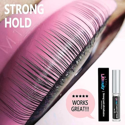 Libeauty Lash Lift Glue 2 Pcs Eyelash Lifting Adhesive Stron Sticky Eyelash Glue for Lash Perm or False Eyelashes and Dissolves Quickly in Water