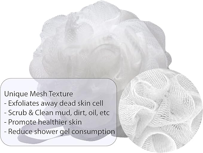 Aquasentials Small Mesh Pouf (8 Pack) (Multi-Colors)