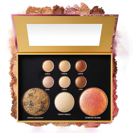 K'APEINE All in One Baked Makeup Palette, Eyeshadow, Blush Highlighter & Bronzer Face Kit Neutral Tones Baked Powder with Matte Shimmer Finish Hign Pigment Full Face Makeup Gift Set for Women-01#