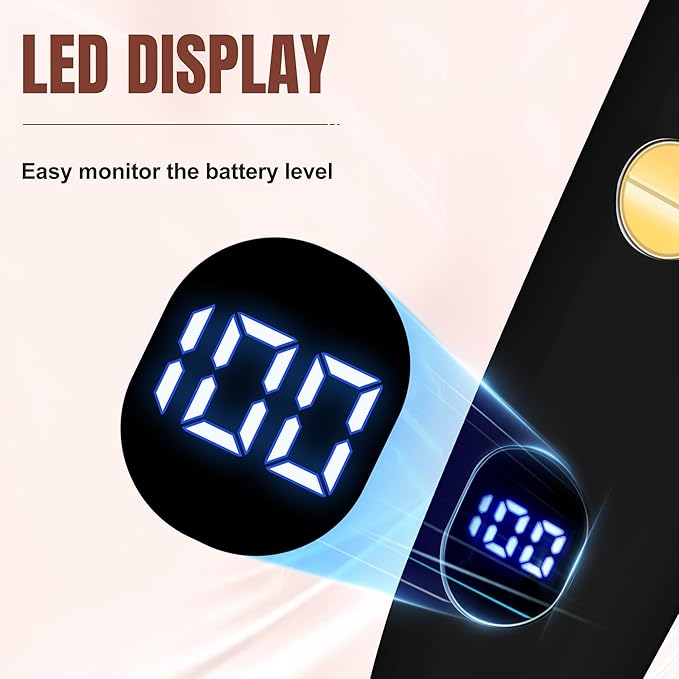 Karrte 2-in-1 Men Electric Shaver Dual Head Bikini Trimmer, Razors for Shaving Pubic Hair, Wet and Dry Cordless Painless Hair Removal for Private Area Black