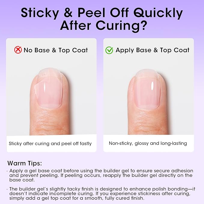 GELLEN Builder Gel for Nails, 18ml Clear Nail Extension Hard Gel in Bottle, Soak off Long Lasting U V Cured Nail Strengthener for Salon Quality Nail Art