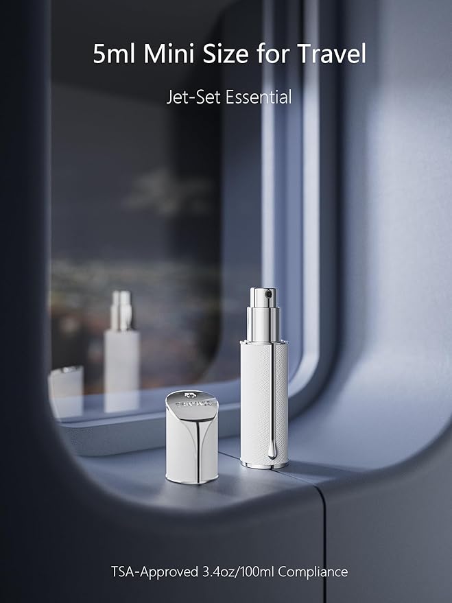 Travalo AQUA Perfume Travel Refillable Bottle, Bottom Filling Fragrances Perfume Atomizer, Mini Cologne Dispenser, Portable Sprayer for Women Men, Gift