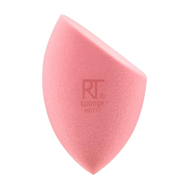 Real Techniques Miracle Powder Sponge, Makeup Blending Sponge For Powder Products, Set Makeup For Natural Finish & Cloud Skin, Buildable Coverage, Velvet Material, Latex-Free Foam, 1 Count
