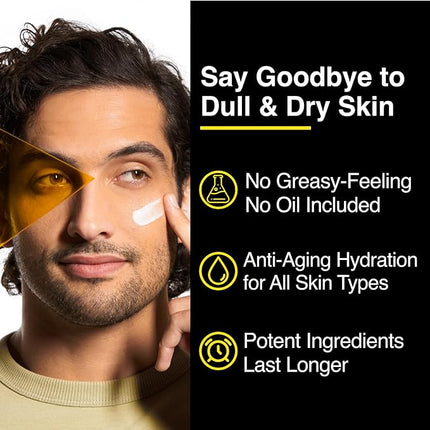 Lumin Skin Care Set Routine for Men - Burnout Buster Trio - Men's Facial Care Kit, Men's Skincare Routine For Dry Skin & Dark Circles, 2 Month Supply