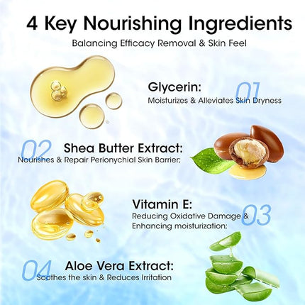 Gellen Non Acetone Nail Polish Remover, Non Toxic Fingernail Polish Remover for Quick Dry Nail Polish, Ocean Scent Dual-phase Nourishing Gentle Nail Polish Remover with Easy Push-down Pump, 6.09 Fl Oz