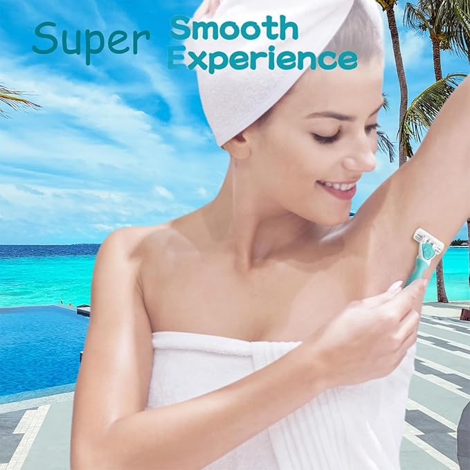 Razors for Women Sensitive Skin，6 blade Lady Shaving Razor for Women, Women’s razors for Shaving Including 1 Travel Razors for Women with 19 Blade Refills