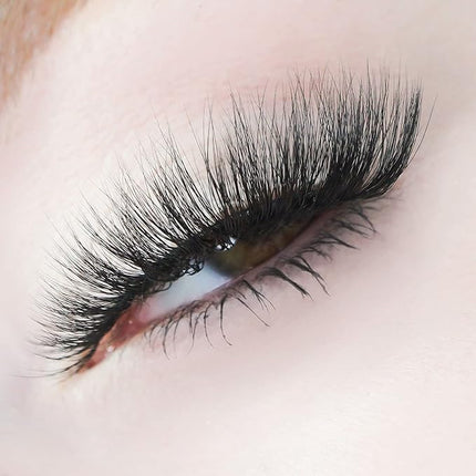 KARA BEAUTY Style L8 Hellalashes 8D Faux Mink Lashes Lightweight Synthetic Fiber in 8 Dimensional Layers DTLA - Super Playful, Dramatic Curl, 1 Pair