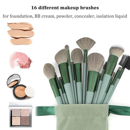 Makeup Brushes 30 Pcs Makeup Kit,Foundation Brush Eyeshadow Brush Make up Brushes Set (Green, 30 Piece Set Large)