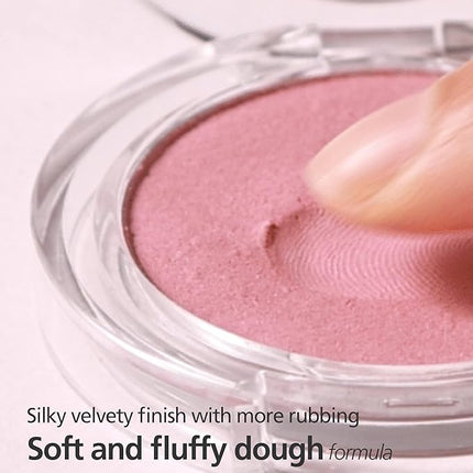 THESAEM Jelly Blusher - PK01 Sweet Petal Daily Muted Pink - Korean Watercolor Blush Cushion Velvet Finish - Long-Lasting Vibrant Cheek Color with Smooth Blending Formula, 0.21oz
