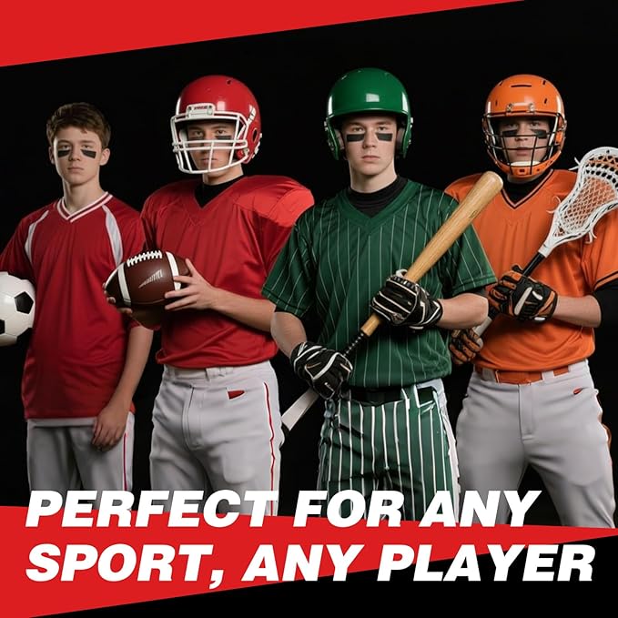 5PCS Black Face Body Paint Stick, Oil Based Face Painting Kit for Halloween Gothic Skull Skeleton Costume Cosplay Makeup, Sports Eye Black for Football, Baseball, Softball - Anti Glare Eye Stick -