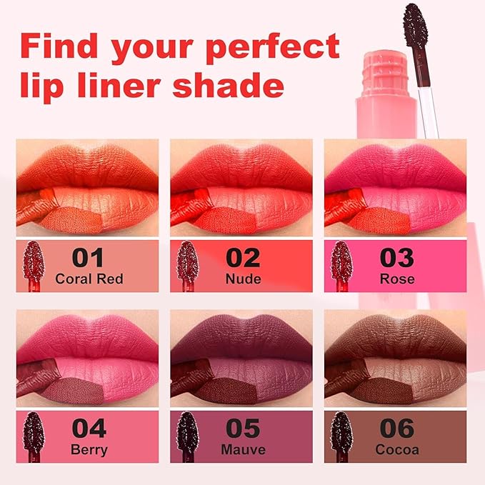 Lip Stain - Peel Off Lip Stain, Long Lasting Lip Liner with Matte Finish, Waterproof, Transfer-proof, Highly Pigmented Color (#04 Berry)