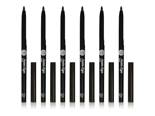 NICKA K NEW YORK NK Auto Eye Liner - (6-PACK) (AA02 - DARK BROWN)